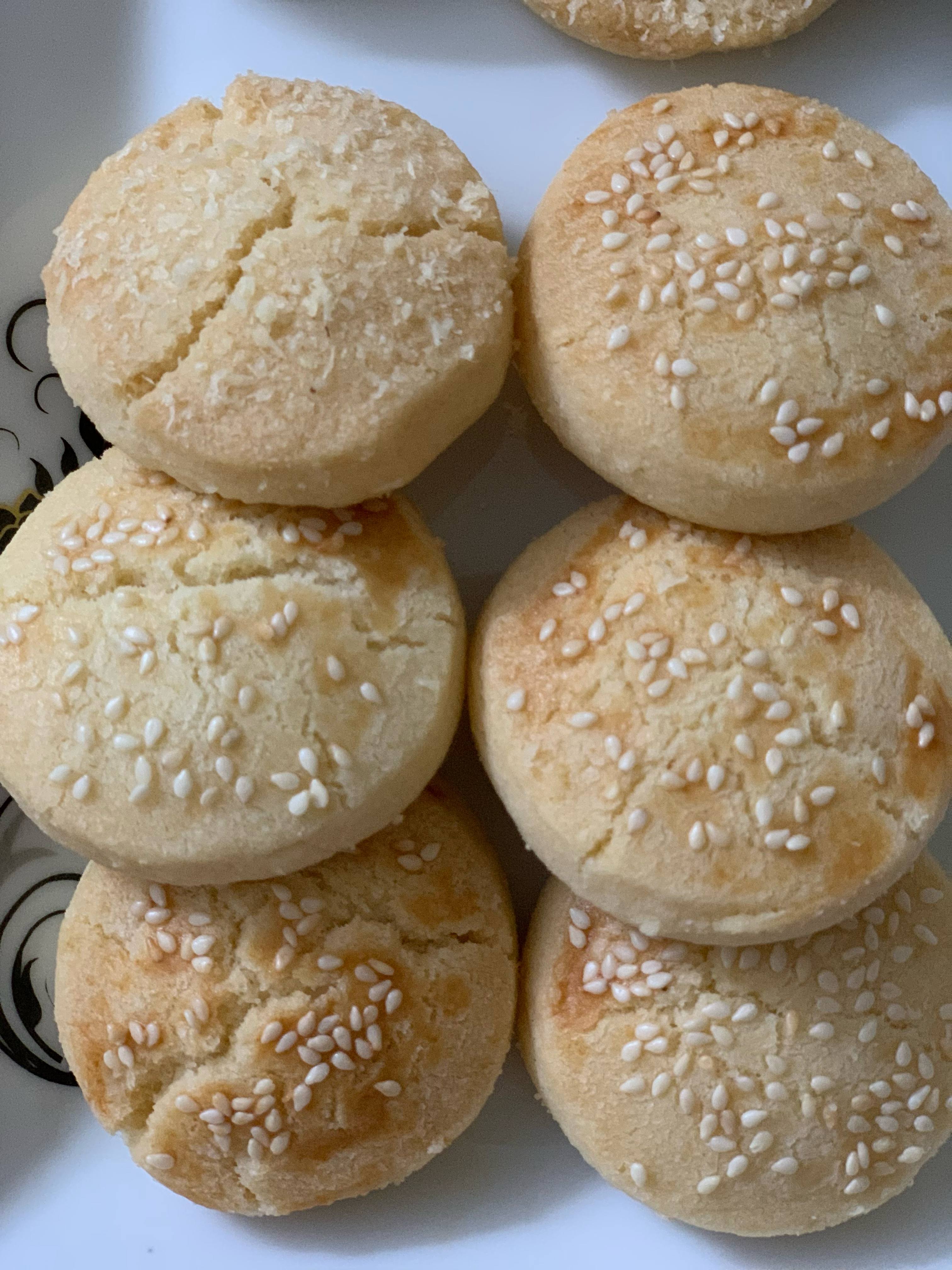 Homemade sesame cookies